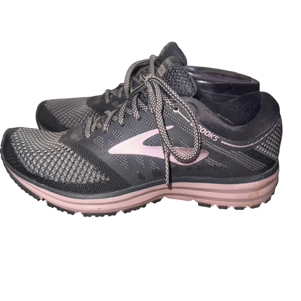 Brooks Revel 2 Women's Running Shoes Black Pink DNA Cushion Sneakers Size 8 B